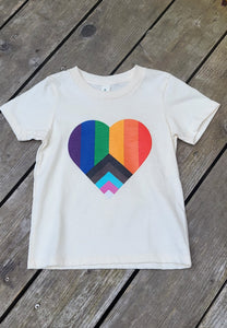 pride heart toddler short sleeve tee