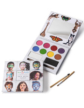 Load image into Gallery viewer, face paint palette with bamboo applicators
