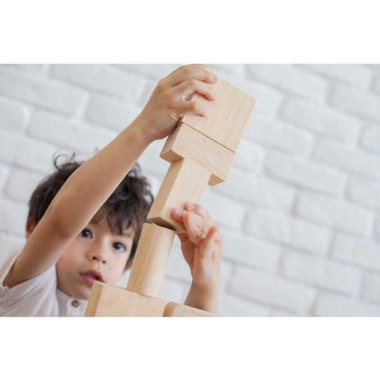 Child Stacking 50 Unit Naturals Blocks