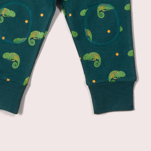 Little Lizard Organic Comfy Joggers cuff detail