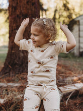 Load image into Gallery viewer, child playing outside wearing sun organic short sleeve tee
