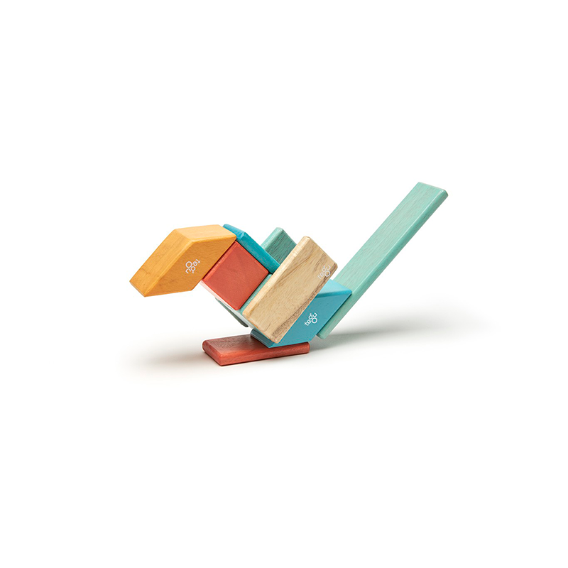 Tegu blocks 14 pieces sunset