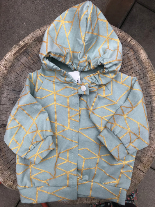 Gold Geometric Baby Hoodie