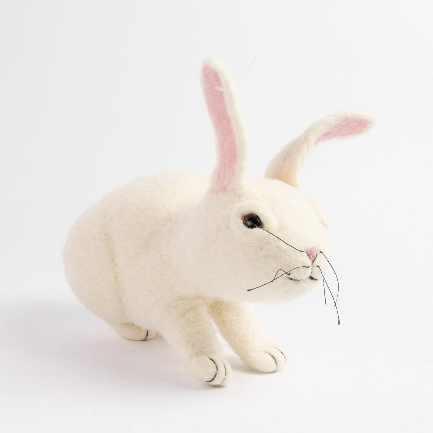 Felt White Bunny