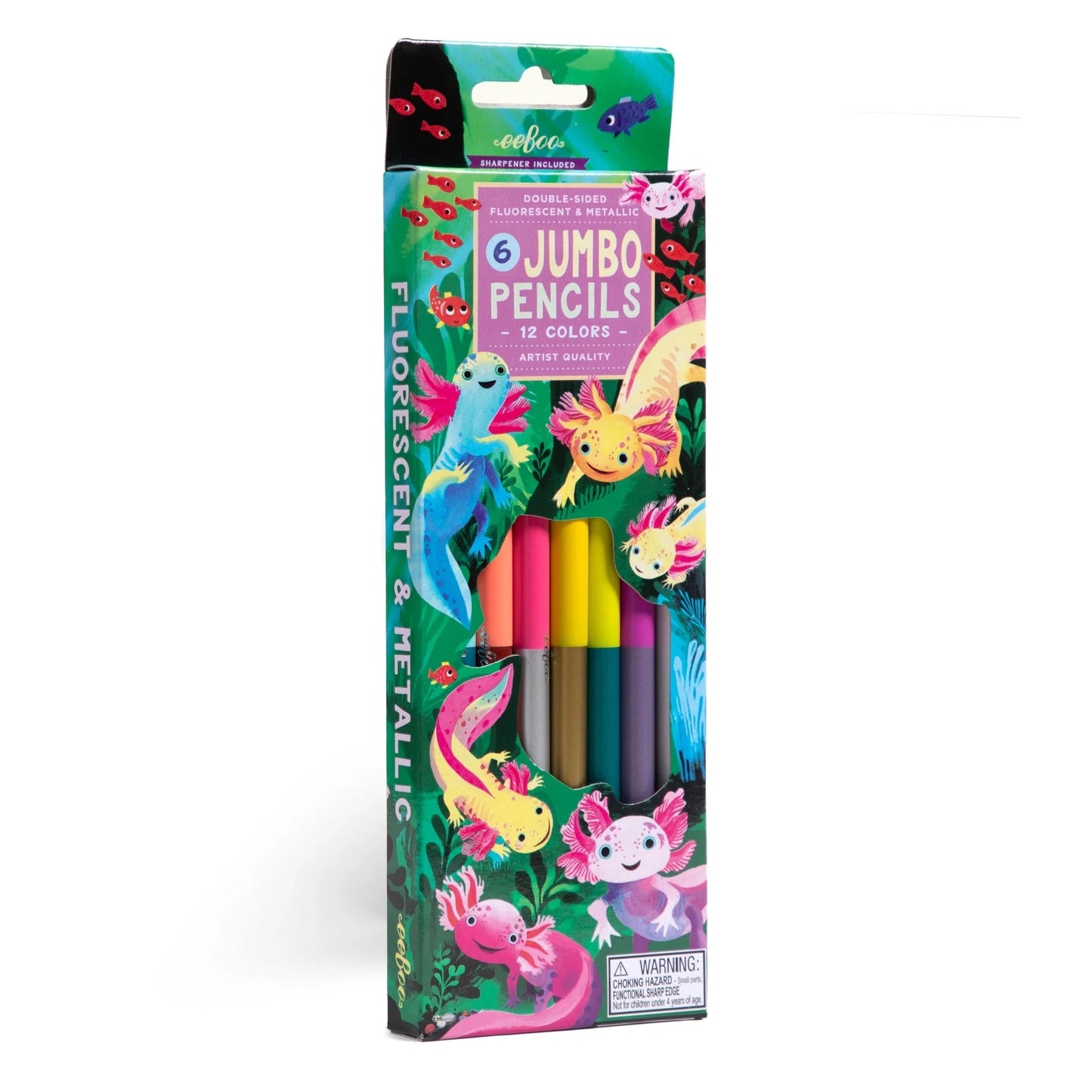 Axolotl Double-Sided Jumbo Pencils