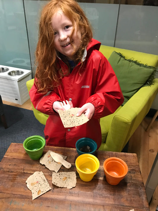 Kids Plant-Flower Pot with Seed Paper