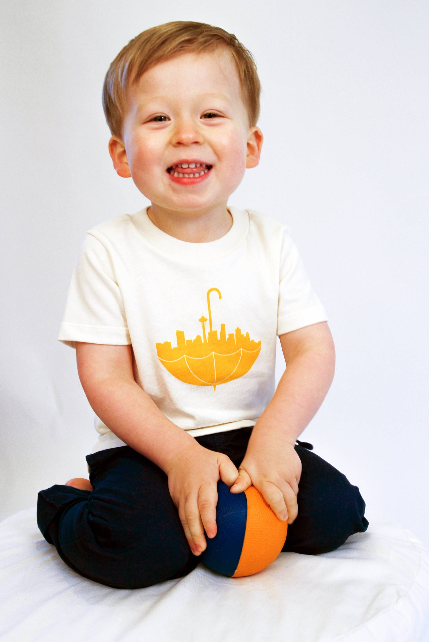 Umbrella Seattle Organic Cotton Kids Tees by Orange Twilst