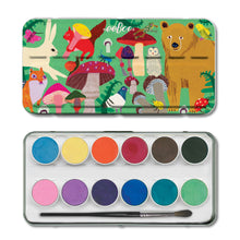 Load image into Gallery viewer, Woodland watercolor tin
