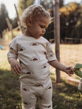 Load image into Gallery viewer, child playing outside wearing sun organic short sleeve tee
