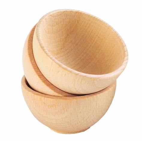 Small Natural Wood Bowls