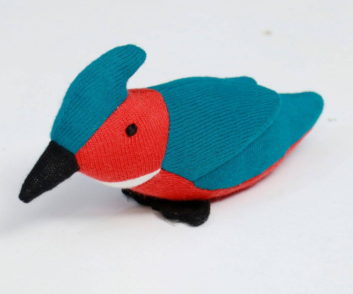 Organic kingfisher plush toy