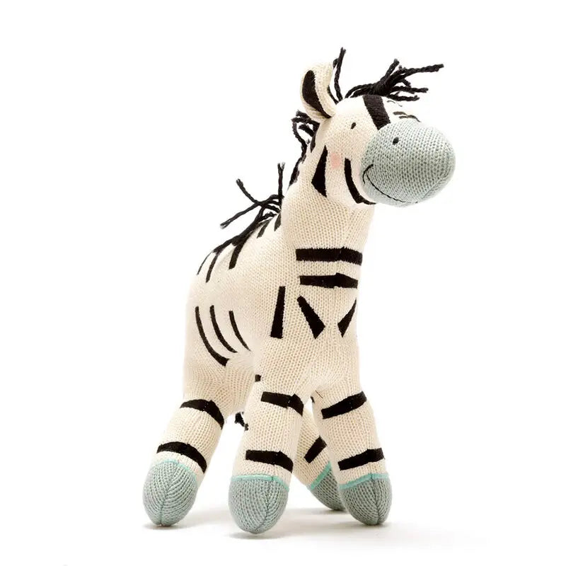 Large organic zebra toy