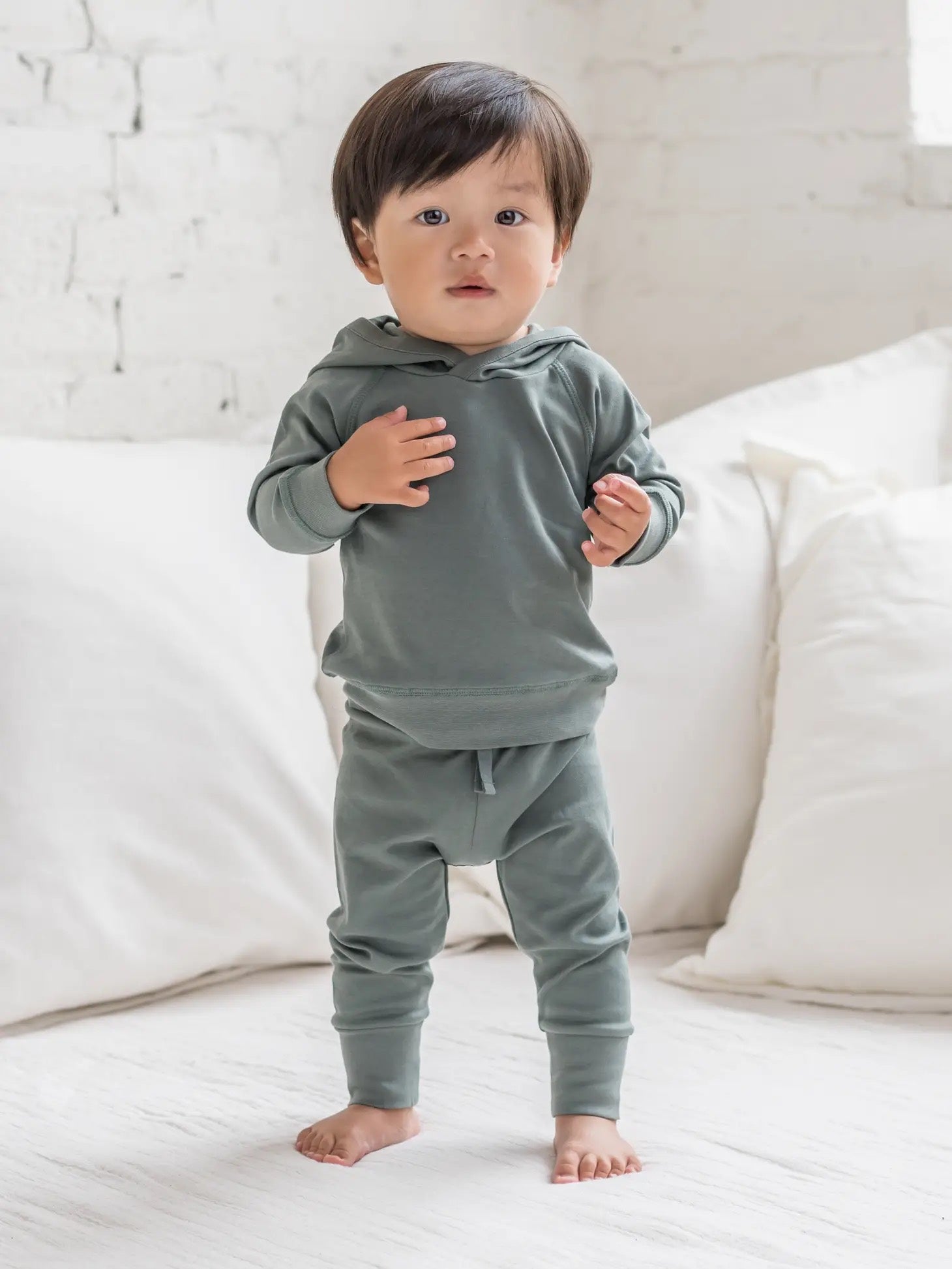 Cruz Baby Joggers in Solid Balsam