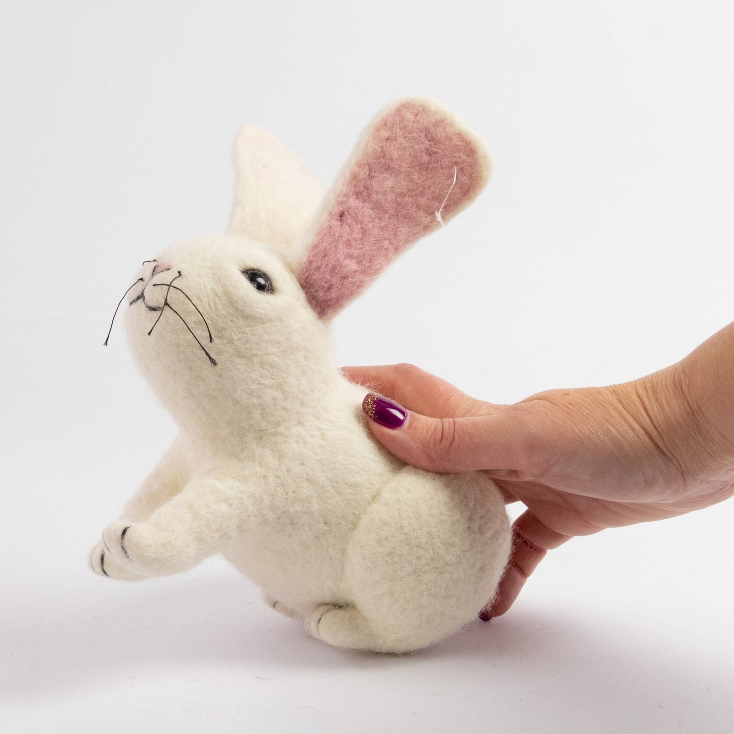 Felt White Bunny