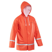 Load image into Gallery viewer, orange kids grundens rain jacket
