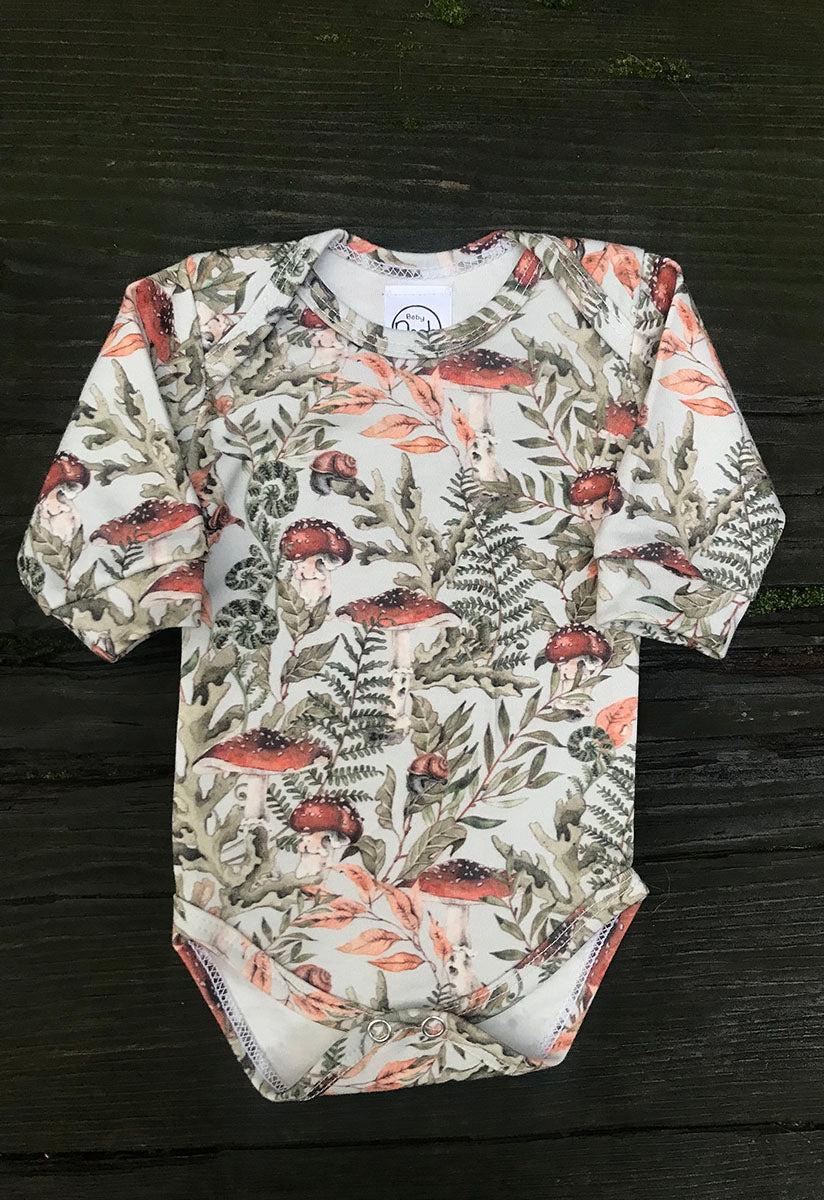 Mushroom Long Sleeve Onesie