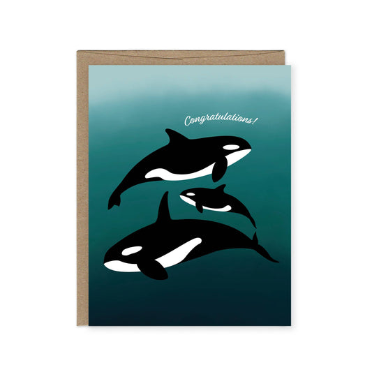 Congratulations Orcas family card