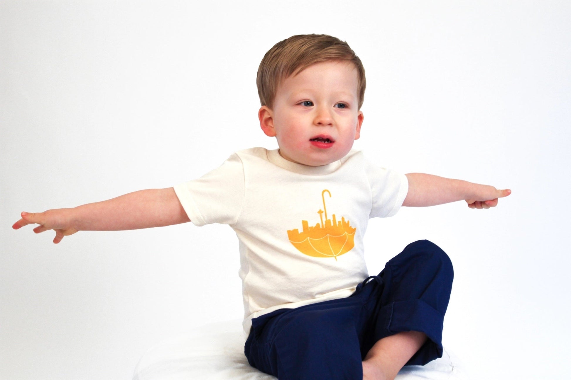 Umbrella Seattle Organic Cotton Kids Tees by Orange Twilst