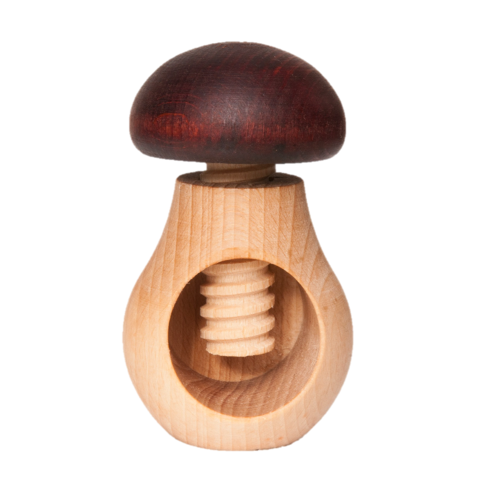 Wooden nutcracker mushroom