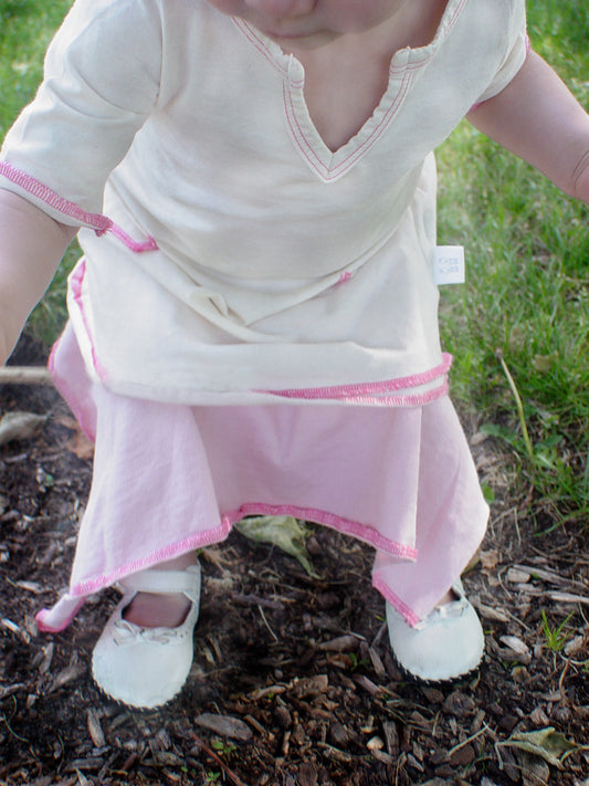 Organic Lavender Baby Tunic Pocket Dress