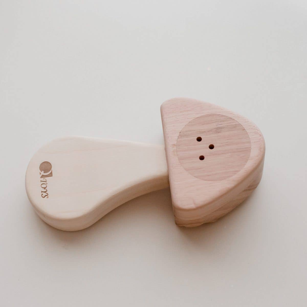 wooden mushroom rattle