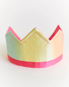 rainbow silk crown