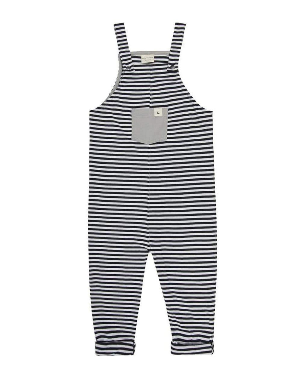 Humbug striped overalls flat lay