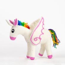 Load image into Gallery viewer, felt rainbow unicorn large
