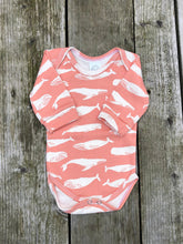 Load image into Gallery viewer, Coral whale onesie
