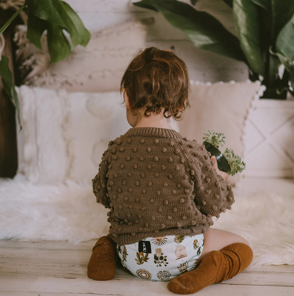 plants cloth diaper